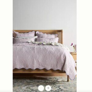 Iluka Cotton Printed Floral Quilt in Lavander Size Queen with 2 standard shams